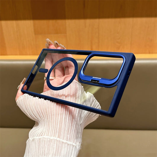 Funda Protectora Magnética con Soporte para Lentes - Transparente - Image 3