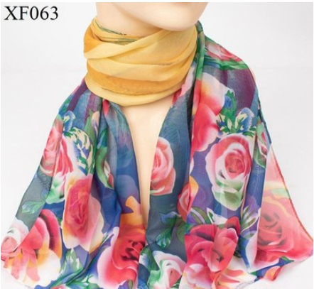 Pañoleta Estampada Primavera Otoño en Chifón Ligero - Image 24