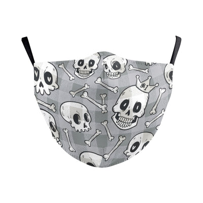 Halloween dustproof mask with a glowing jack-o'-lantern, skeleton, and figure in a spooky graveyard scene. - Image 9