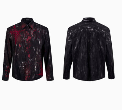 Camisa Acolchada Gothic Otoñal con Bordados en Hombros - Image 8