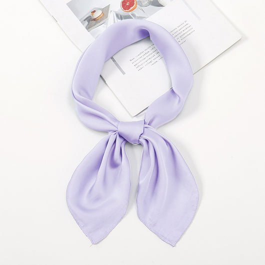 Pañuelo de Satén Liso Versátil y Elegante - Image 24