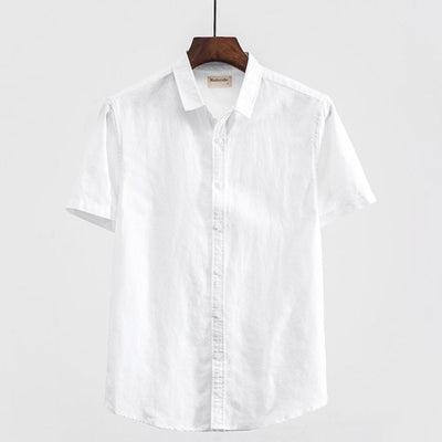 Camisa Casual de Lino con Cuello Cuadrado - Manga Corta Verano - Image 6
