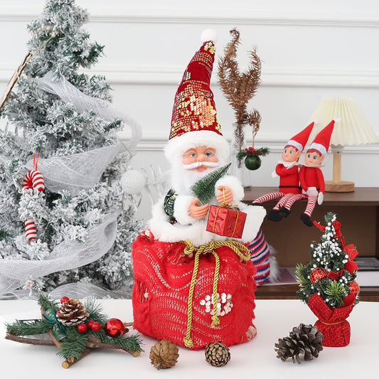 Papá Noel Bailarín Musical para Escritorio - Adorno Navideño Interactivo