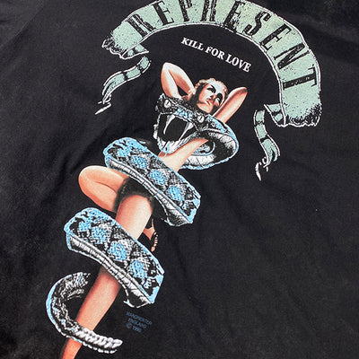 Remera Retro Urbana con Estampado de Serpiente - Estilo Callejero Europeo y Americano - Image 10