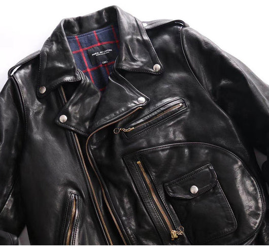 Chaqueta de Cuero Genuino para Motocicleta - Protección y Estilo - Image 9