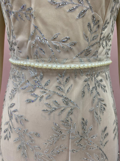 Vestido Largo Escote V Efecto Bronce - Image 17