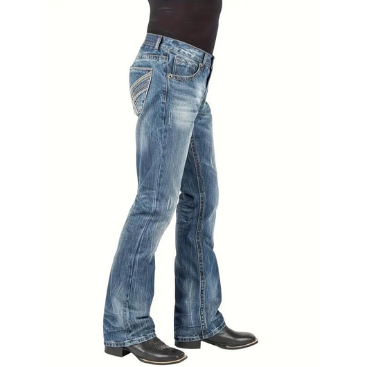 Jeans Rectos de Estilo Urbano para Hombre - Image 2