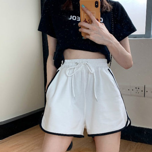 Shorts Deportivos Cintura Alta Estilo Coreano para Mujer - Corte Holgado - Image 9