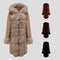 Abrigo Acolchado para Mujer con Cuello de Piel Desmontable - Parka Midi Elegante
