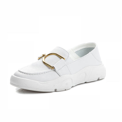 Zapatos Casuales de Cuero Versátiles para Verano - Ideales para Estudiantes - Image 12