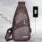 Bolsa Cruzada Casual para Hombre con Diseño Asimétrico