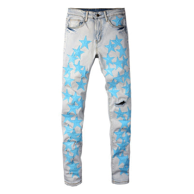 Jeans Slim Stretch Rotos de Moda Alta - Diseño Trendy XINGX - Image 2