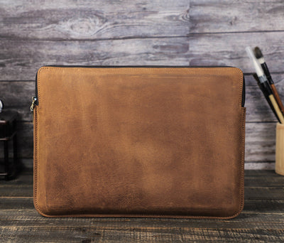 Funda Protectora para Laptop en Cuero Crazy Horse - Maletín Portátil Elegante - Image 9