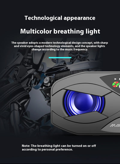 Parlante Bluetooth con Luces LED y Subwoofer Compacto - Image 5