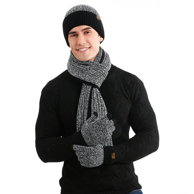 Conjunto Invernal de Gorro, Bufanda y Guantes Acolchados para Hombre - Image 7