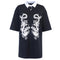 Polo Estilo Dark Country con Patrón de Dragón para Mujer