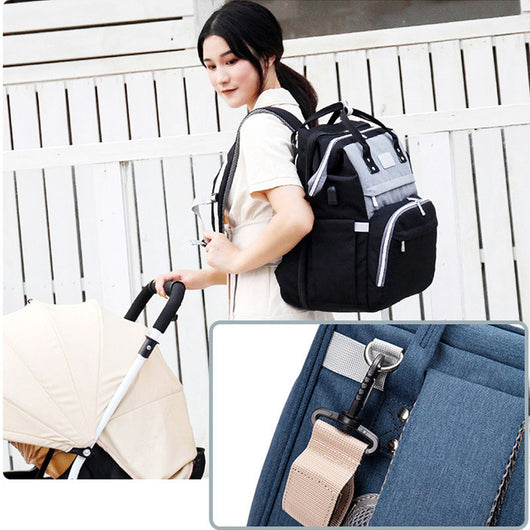 Mochila Maternal Multifuncional con Red Antimosquitos, Capacidad Grande y Cuna Plegable - Image 5