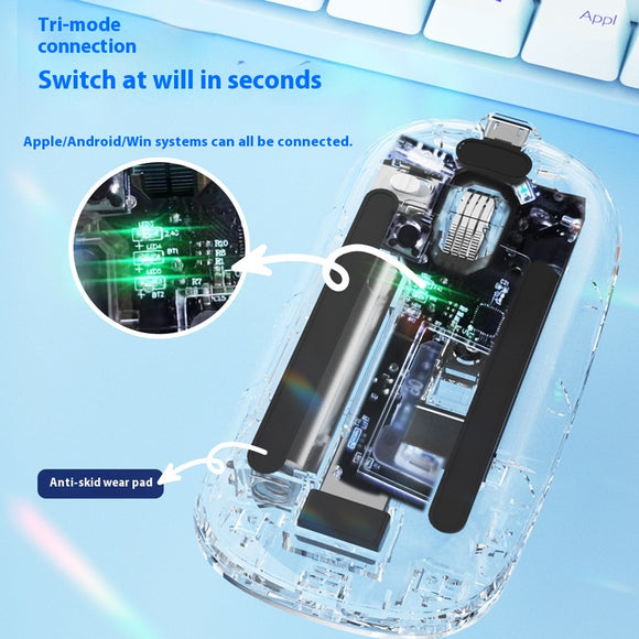 Ratón Inalámbrico Bluetooth Multiconexión para Tablets y PCs