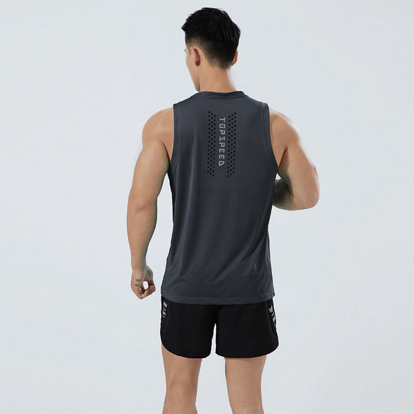 Camiseta Sin Mangas Elástica y Transpirable para Hombre Talla Grande