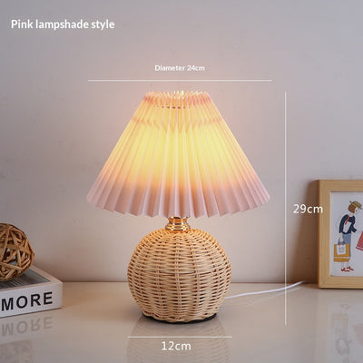 Lámpara de Mesita de Noche con Pliegues - Iluminación Elegante para tu Dormitorio - Image 8