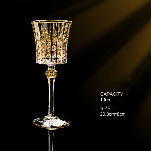 Copa de Whiskey de Cristal Europeo Dorado Lujo Importada - Image 24