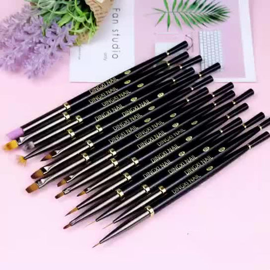 Set de Brochas para Uñas Japonesas con Pluma Universal