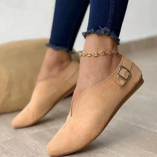 Zapatos Planos Punta Aguda Casual Elegantes - Image 3