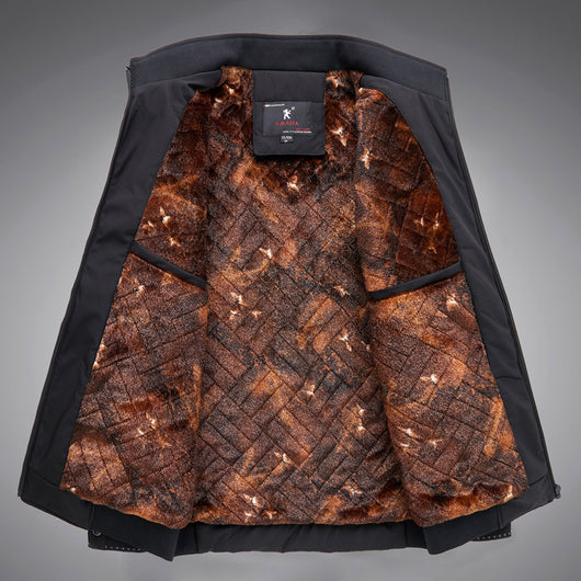 Chaqueta Acolchada de Invierno para Hombre con Cuello Alto - Image 5