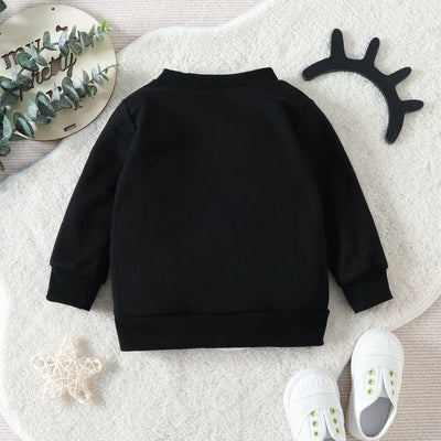 Suéter Navideño Infantil con Estampado de Letras - Image 4