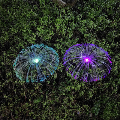 Luz Medusa Solar con Fibra Óptica para Decoración Navideña de Patio - Image 5