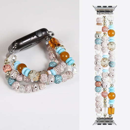 Pulsera Reloj Bohemia Artesanal con Cuentas Tejidas - Image 15
