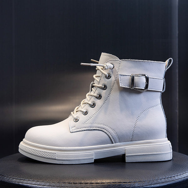 Botas Casuales Forradas en Fleece para Mujer - Botines Cálidos Tipo Tubo