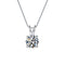 Dainty Brush Color Mossan Diamond Classic Four 4 Claw Pendant Necklace Pendant1 carat