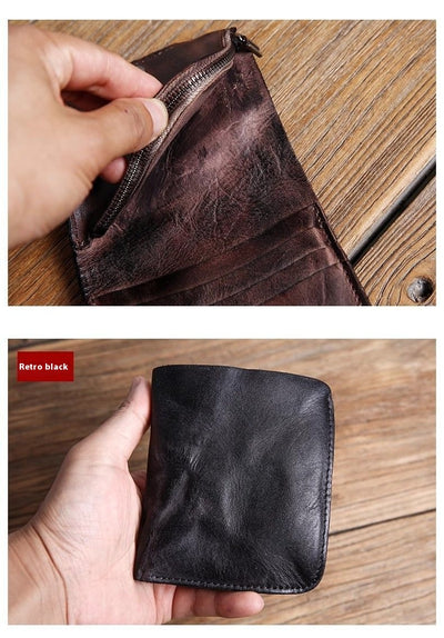 Billetera Vertical Retro para Hombre - Diseño Minimalista Ejecutivo - Image 14
