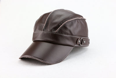 Gorra de Béisbol Unisex Cuero Genuino Estilo Coreano para Otoño e Invierno - Image 7