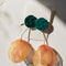 Women's Tulle Exaggerated Flower Stud Earrings C