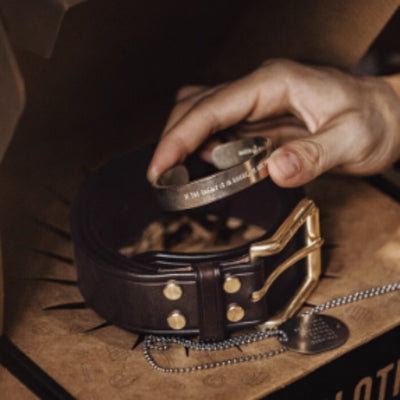 Cinturón de Cuero Americano Premium para Hombre - Regalo Ejecutivo
