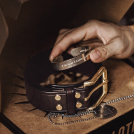 Cinturón de Cuero Americano Premium para Hombre - Regalo Ejecutivo
