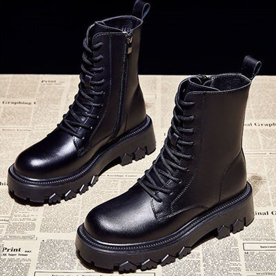 Botas Martin para Mujer con Forro de Felpa - Suela Gruesa Invierno - Image 12