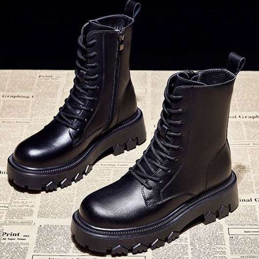 Botas Martin para Mujer con Forro de Felpa - Suela Gruesa Invierno - Image 12