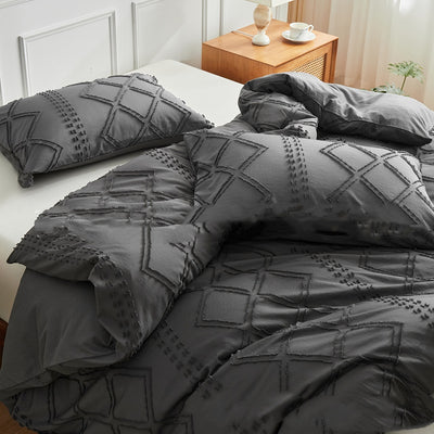 Juego de Funda Nórdica Geométrica en Colores Puros - Image 7