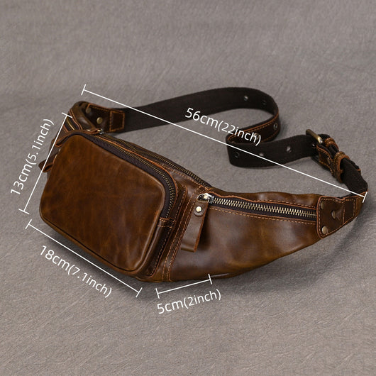 Bolsa Mensajero de Cuero para Hombre - Diseño Minimalista y Funcional - Image 12