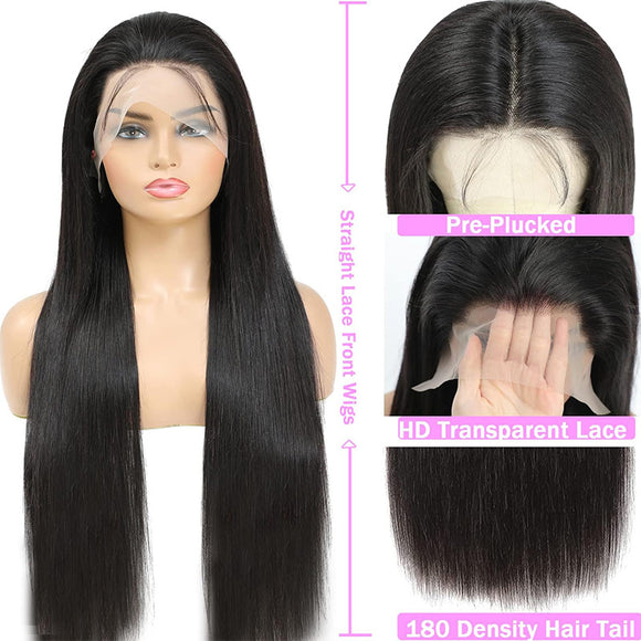 Peluca Frontal de Encaje 13x6 Cabello Humano Natural