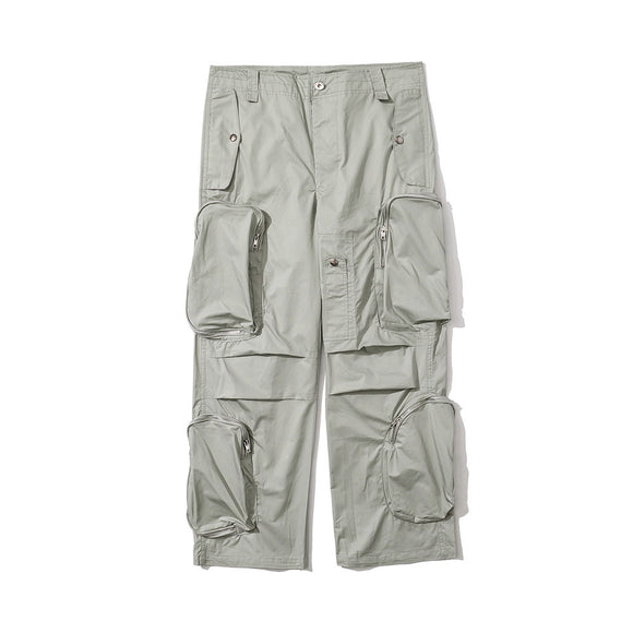 Pantalón Ancho Funcional de Moda Urbana