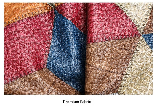 Bolso Bandolera Multicolor con Diseño de Parches Geométricos - Image 28