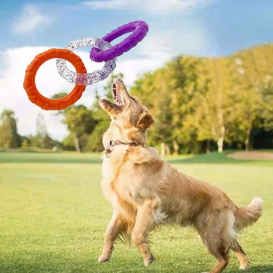 Disco Volador Flotante para Perros - Juguete Interactivo Resistente para Entrenamiento