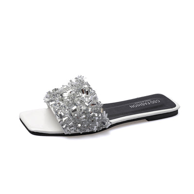 Sandalias de Playa Plus Size con Strass para Mujer - Image 6