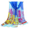 Pañuelo de Seda con Estampado Óleo Náutico