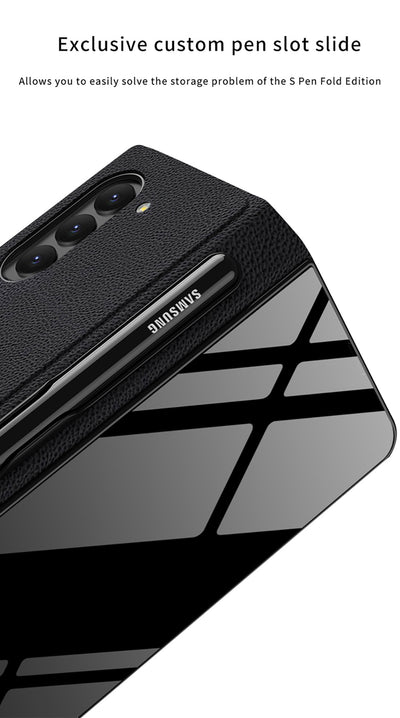 Funda de Cristal Protectora para Galaxy Z Fold5 - Diseño Flip Creativo - Image 32