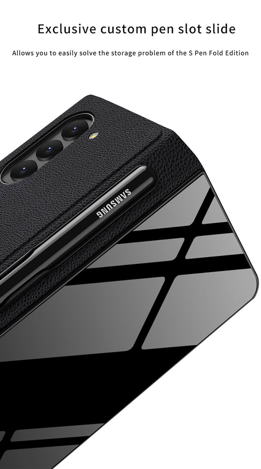 Funda de Cristal Protectora para Galaxy Z Fold5 - Diseño Flip Creativo - Image 32